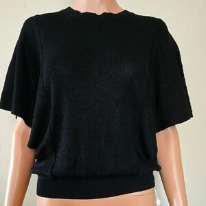 Elegant Black Women's Top Size L NWT